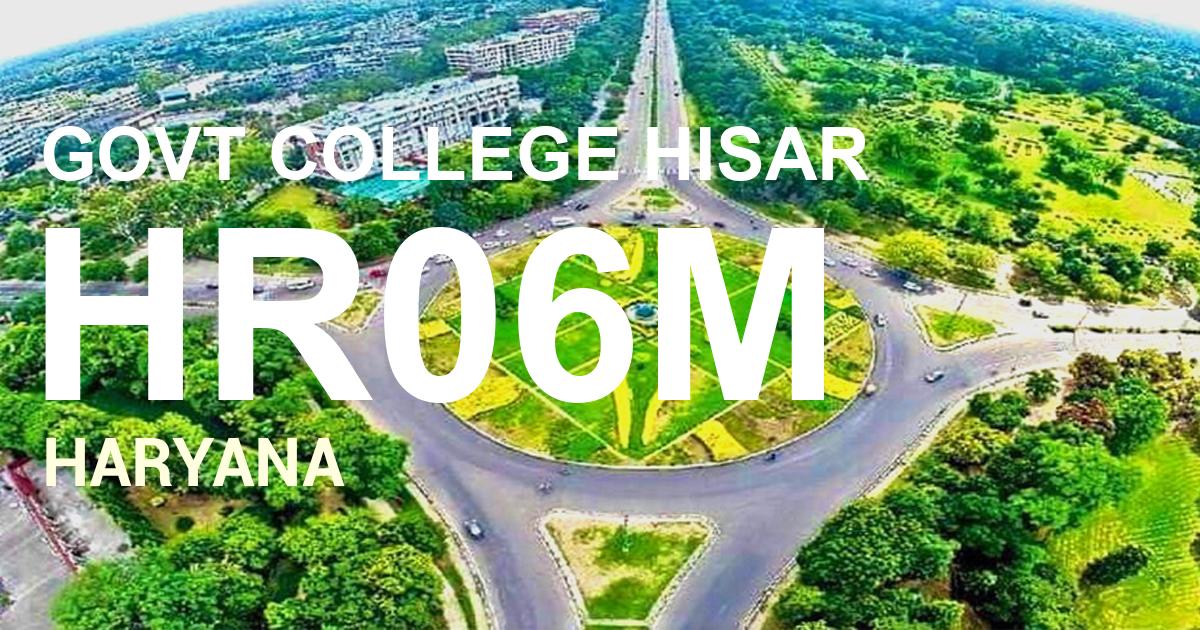 HR06M || GOVT COLLEGE HISAR
